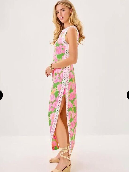 Lilly Pulitzer Dresses & Skirts - Lily pulitzer Sadie maxi romper dress size 2